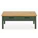 Olivově zelený borovicový konferenční stolek Marckeric Miranda 100 x 55 cm